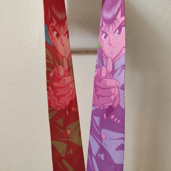 Yu Yu Hakusho Yusuke Urameshi Cloth Lanyard With Clasp Official Anime Product - Picture 2 of 5